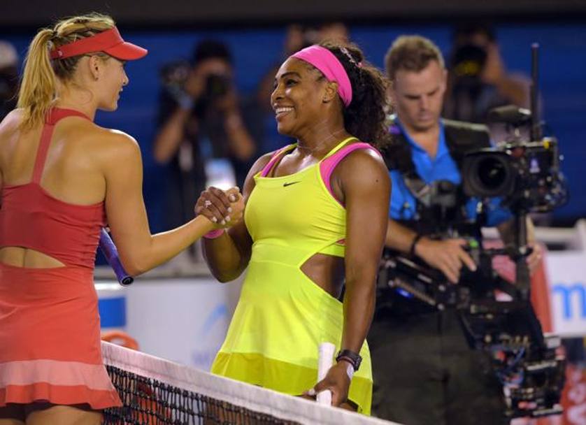 Maria Sharapova e Serena Williams, sorrisi dopo la battaglia GETTY